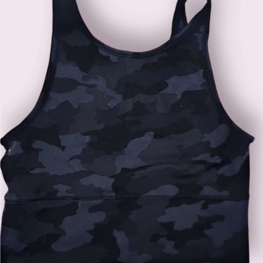 lululemon athletica Black Camo Tank Top
